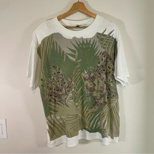 Vintage Women’s Racha Jungle Shirt Size 38 White